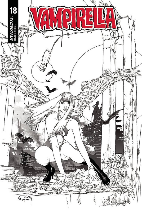 VAMPIRELLA VOL 8 #18 20 COPY GUNDUZ B&W INCV