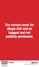 MAGIC THE GATHERING (MTG) #20 CVR B SECRET PLANESWALKER VAR