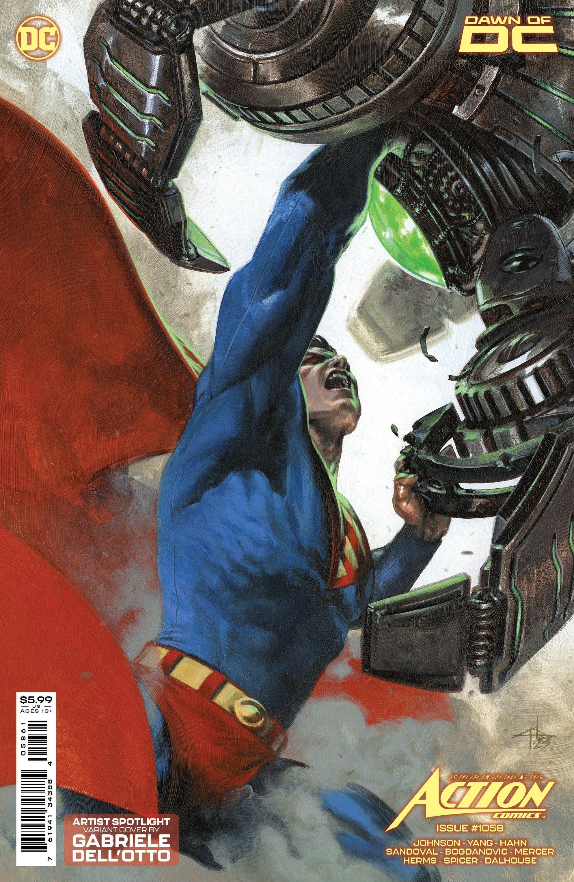 ACTION COMICS VOL 2 (2011) #1058 CVR D GABRIELE DELL OTTO ARTIST SPOTLIGHT CARD STOCK VAR - Kings Comics