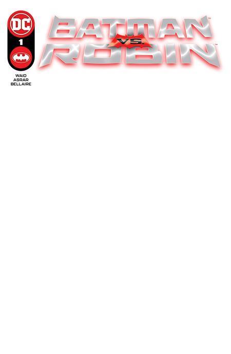 BATMAN VS ROBIN #1 CVR F BLANK CARD STOCK VAR