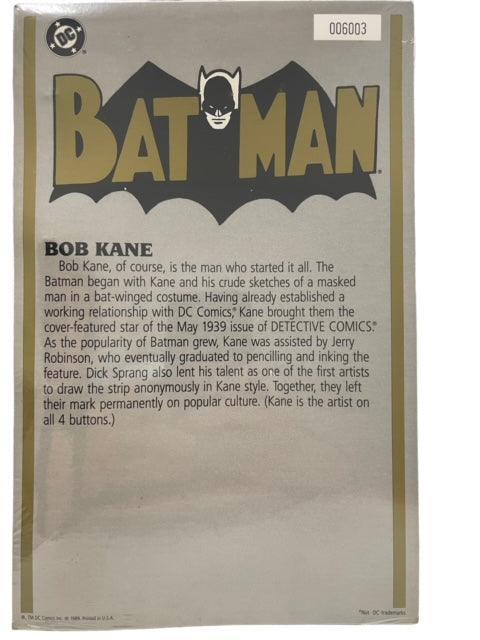VINTAGE BATMAN BOB KANE BUTTON COLLECTION SET 01 (1989) LIMITED EDITION - Kings Comics