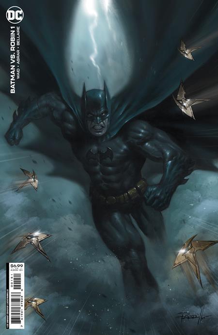 BATMAN VS ROBIN #1 CVR H INC 1:25 LUCIO PARRILLO CARD STOCK VAR