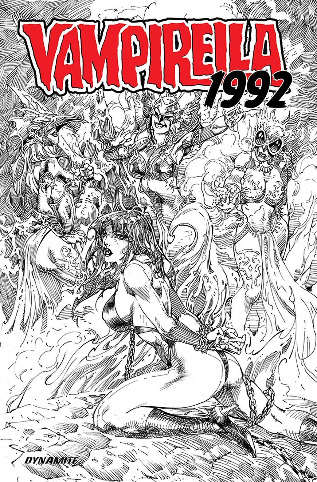 VAMPIRELLA 1992 #1 ONE SHOT 10 COPY CASTRO LINE ART INCV - Kings Comics