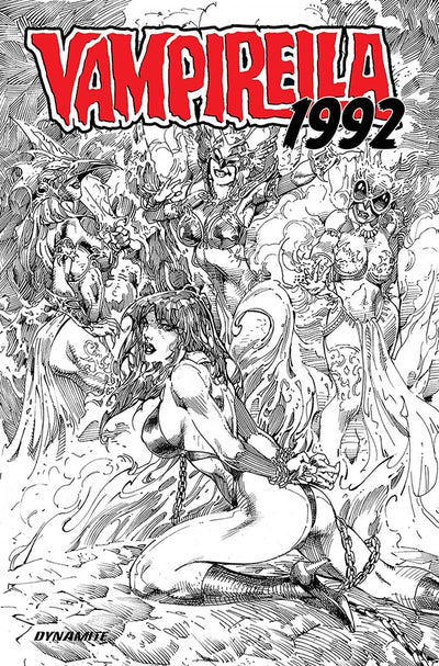 VAMPIRELLA 1992 #1 ONE SHOT 10 COPY CASTRO LINE ART INCV