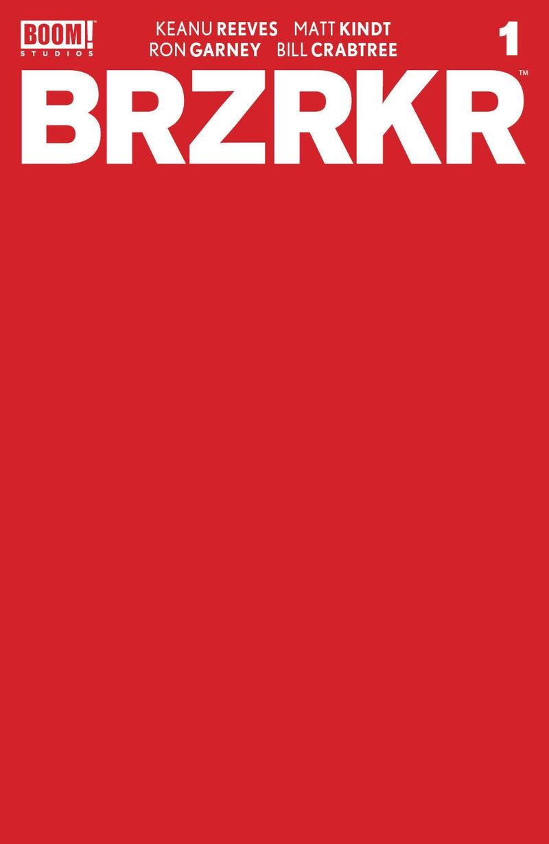 BRZRKR (BERZERKER) #1 CVR F 10 COPY INCV RED BLANK SKETCH VAR
