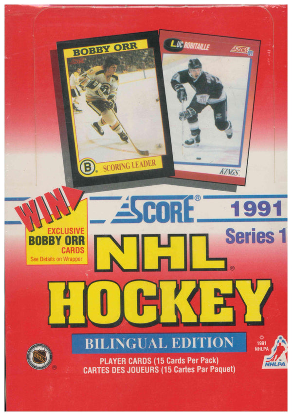 1991 SCORE NHL HOCKEY CARDS SEALED BOX (BILINGUAL)