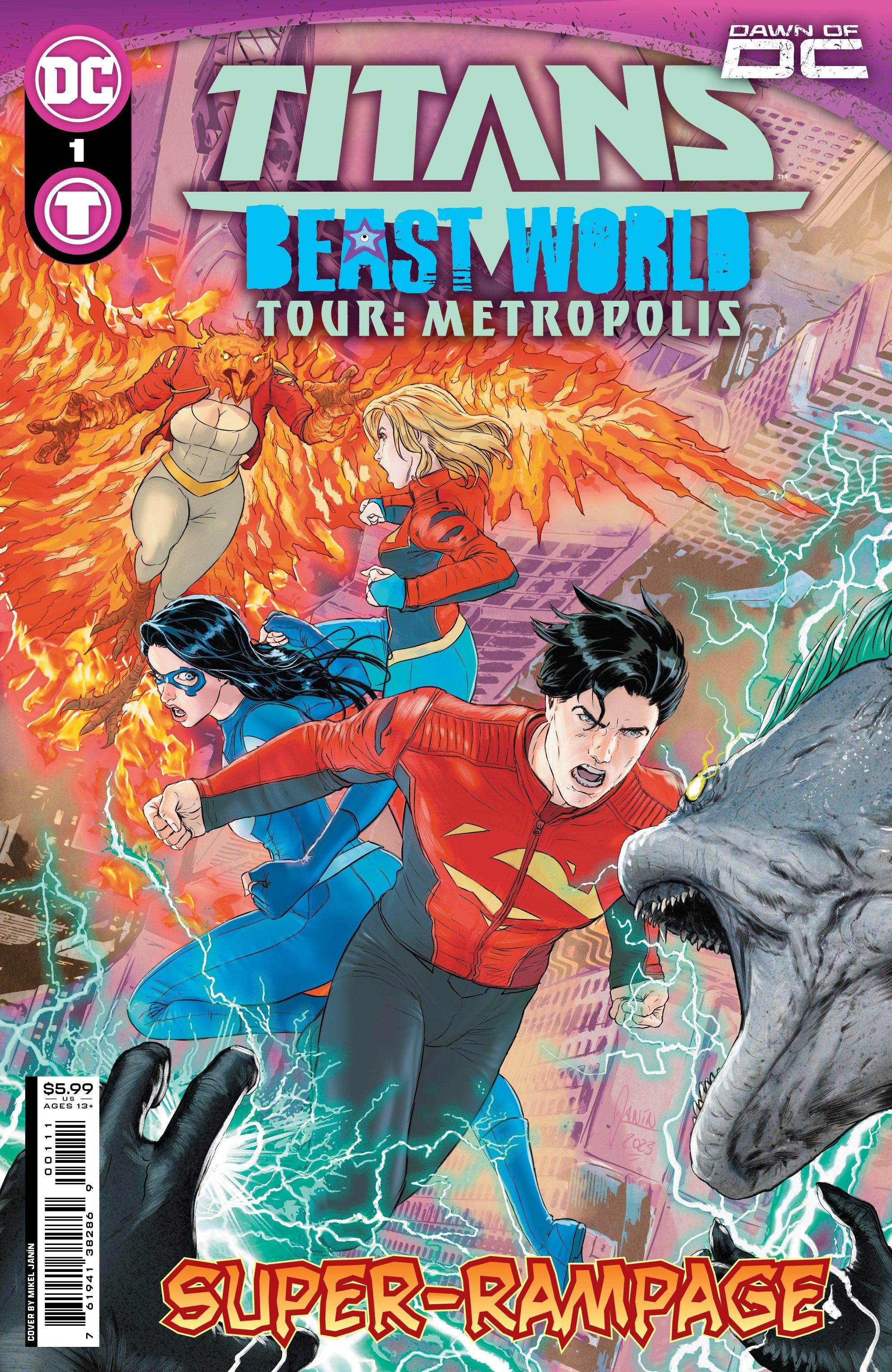 TITANS BEAST WORLD TOUR METROPOLIS (2023) #1 (ONE SHOT) CVR A MIKEL JANIN - Kings Comics