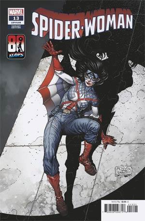 SPIDER-WOMAN VOL 7 #13 MCNIVEN CAPTAIN AMERICA 80TH VAR