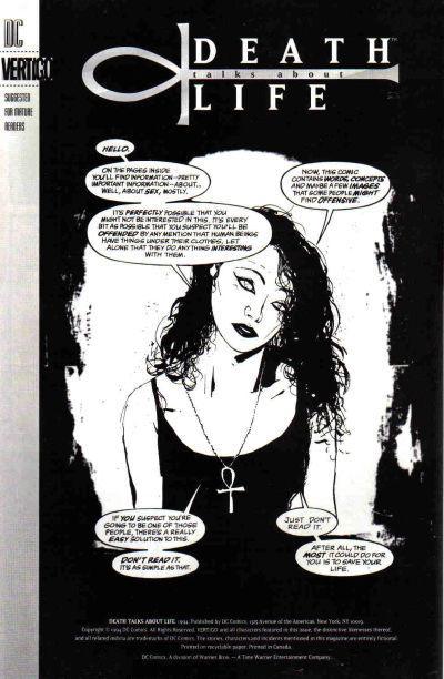 DEATH TALKS ABOUT LIFE (1994) - RARE ASHCAN