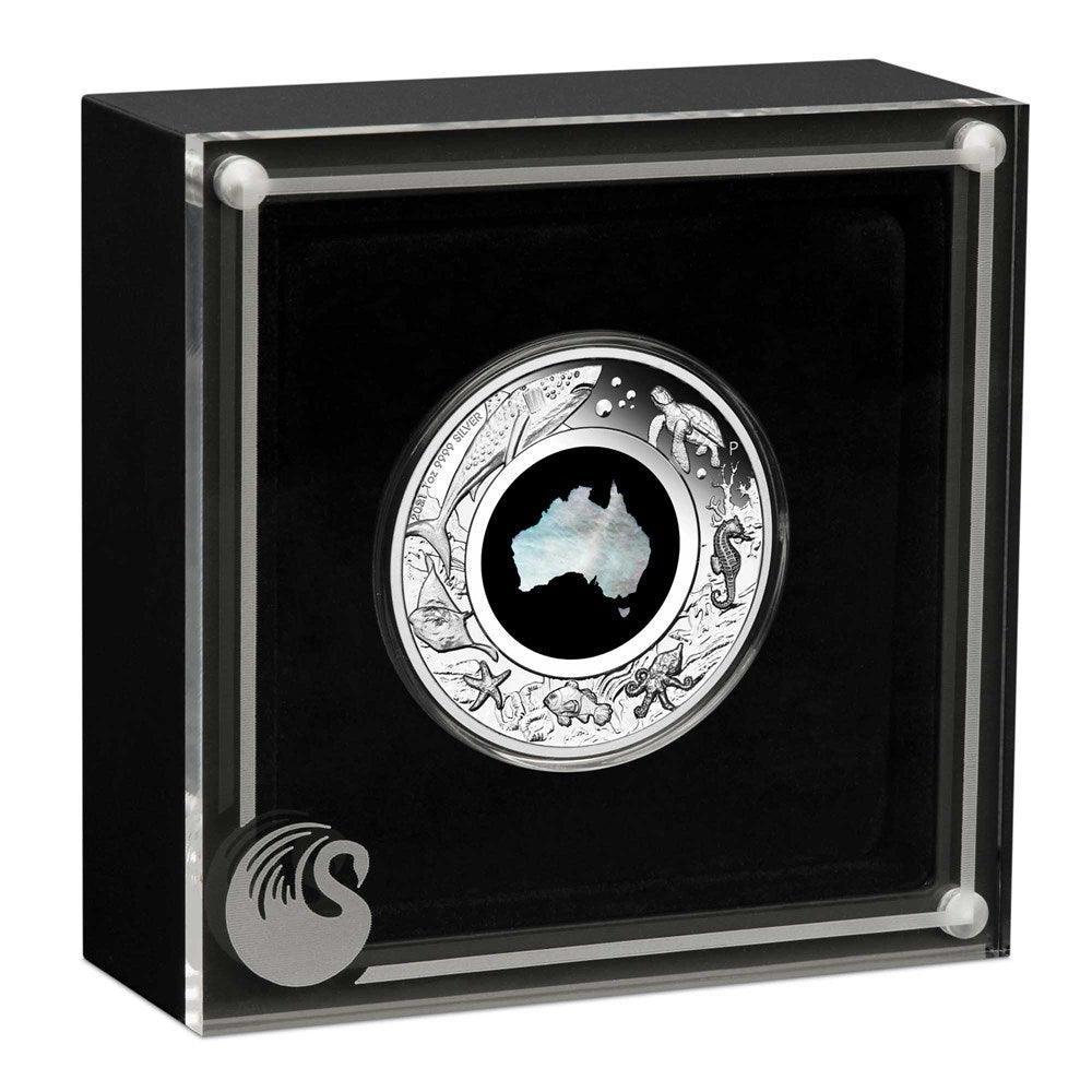 GREAT SOUTHERN LAND 2021 1oz SILVER PROOF MOTHER OF PEARL COIN - Kings Comics