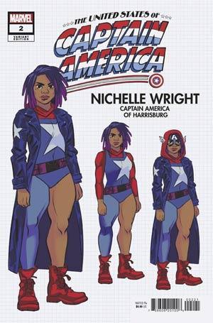 UNITED STATES CAPTAIN AMERICA #2 BUSTOS DESIGN VAR