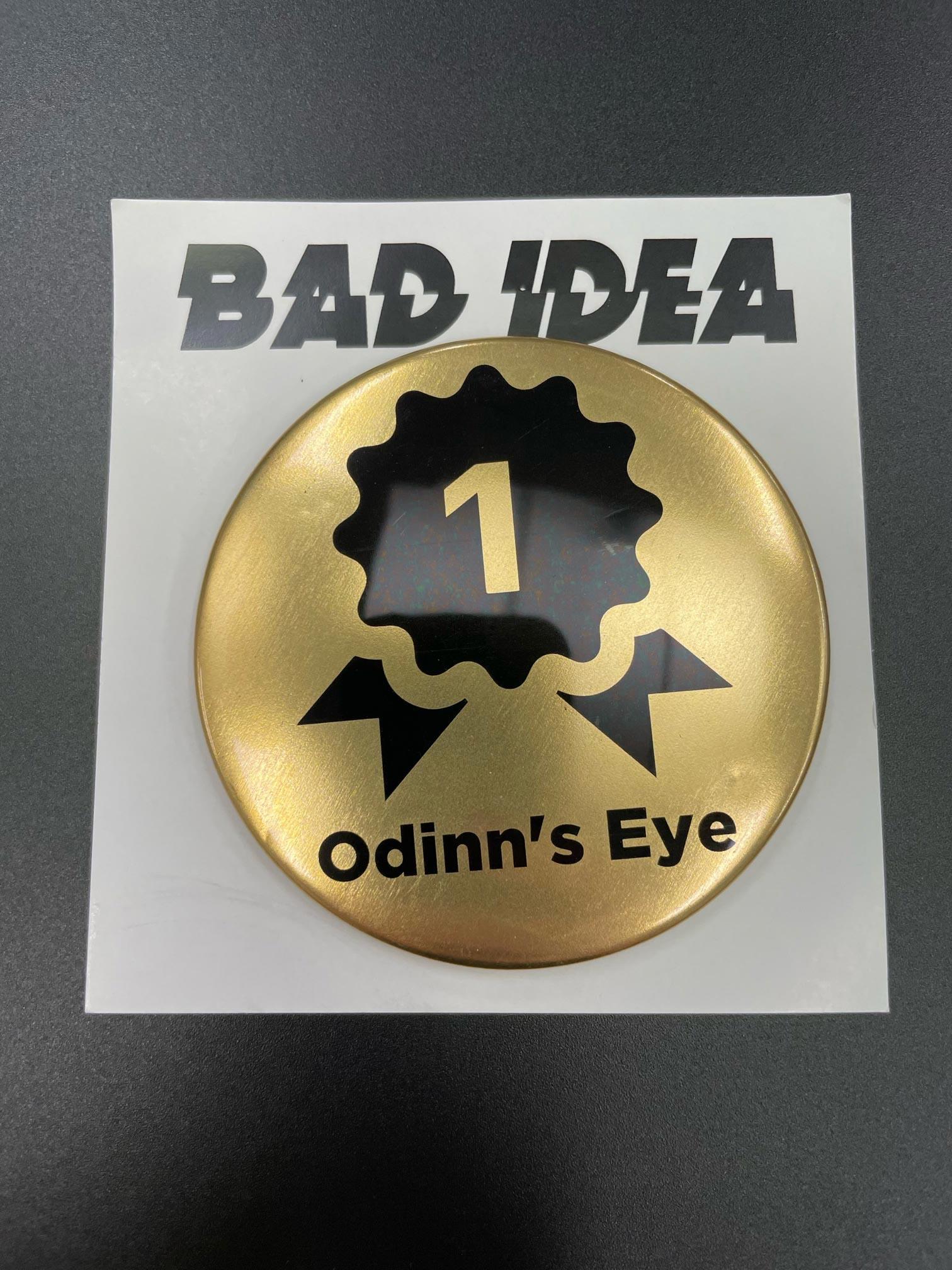 BAD IDEA GOLD FIRST CUSTOMER PROMO PIN - ODINNS EYE - Kings Comics