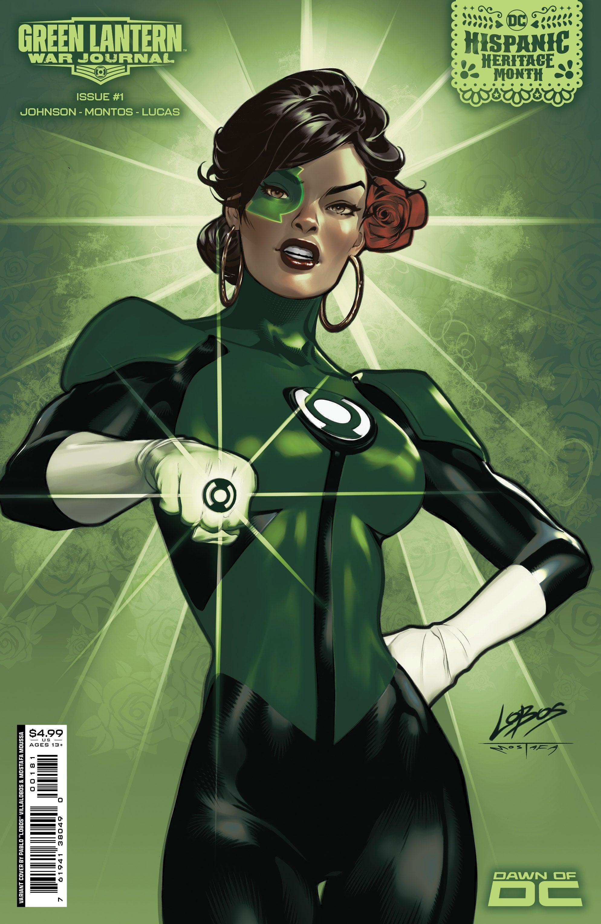 GREEN LANTERN WAR JOURNAL (2023) #1 CVR D PABLO VILLALOBOS HISPANIC HERITAGE MONTH CARD STOCK VAR - Kings Comics