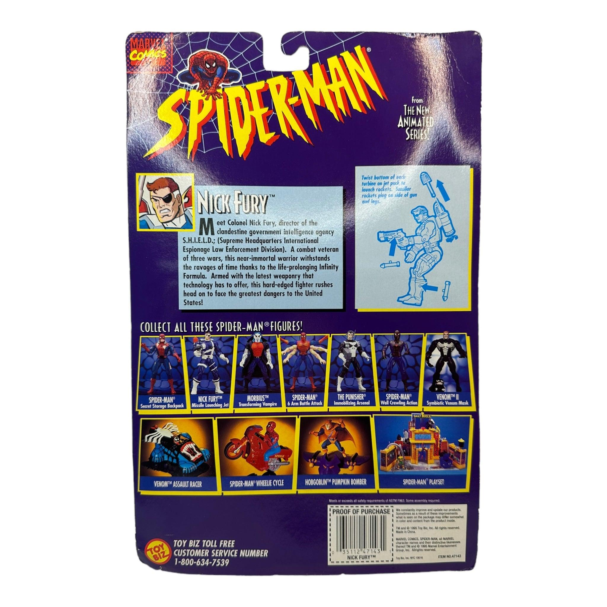 1995 TOYBIZ SPIDER-MAN ANIMATED SERIES 5 NICK FURY AF - Kings Comics