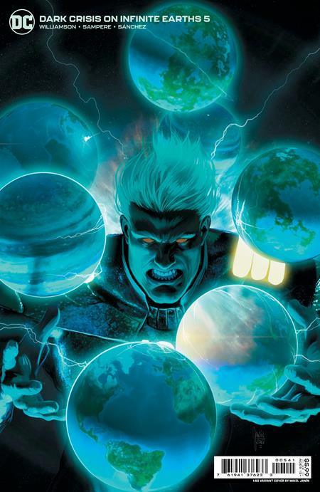 DARK CRISIS ON INFINITE EARTHS #5 CVR E INC 1:50 MIKEL JANIN CARD STOCK VAR