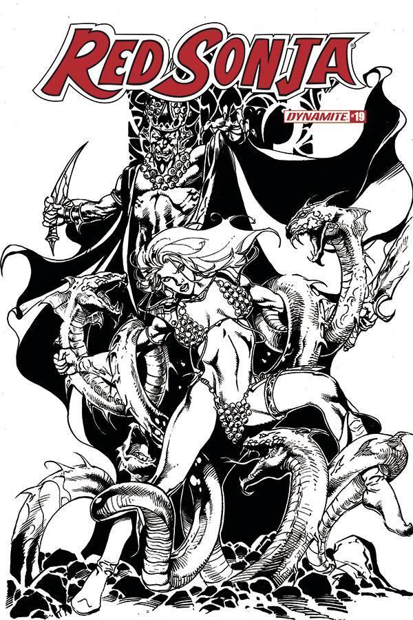 RED SONJA VOL 8 #19 11 COPY CASTRO B&W FOC INCV - Kings Comics