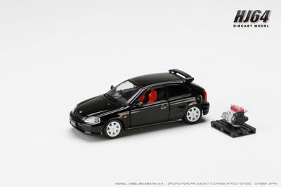 HOBBY JAPAN 1/64 HONDA CIVIC TYPE R (EK9) STARLIGHT BLACK PEARL