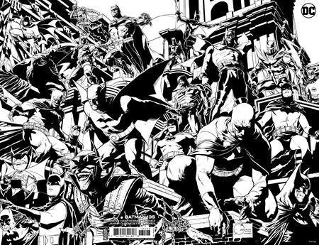 BATMAN VOL 3 (2016) #135 CVR K INC 1:100 JOE QUESADA BLACK & WHITE WRAPAROUND CARD STOCK VAR (#900) - Kings Comics