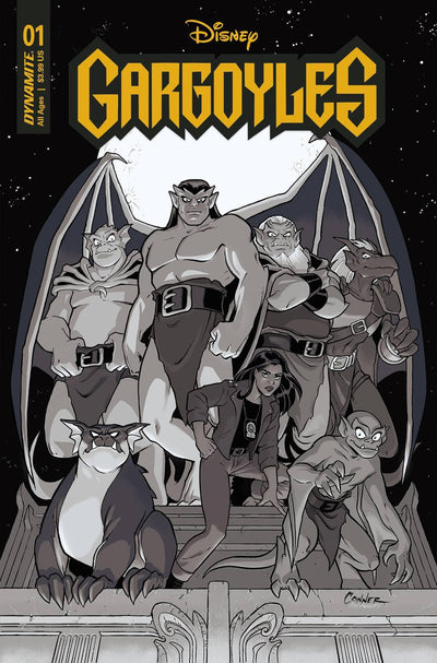 GARGOYLES VOL 3 (2022) #1 CVR P 75 COPY INCV CONNER B&W