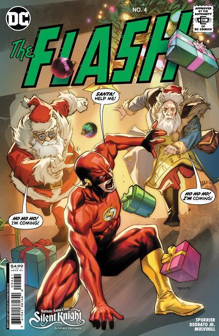 FLASH (2023) #4 CVR D STEPHEN SEGOVIA SANTA CARD STOCK VAR