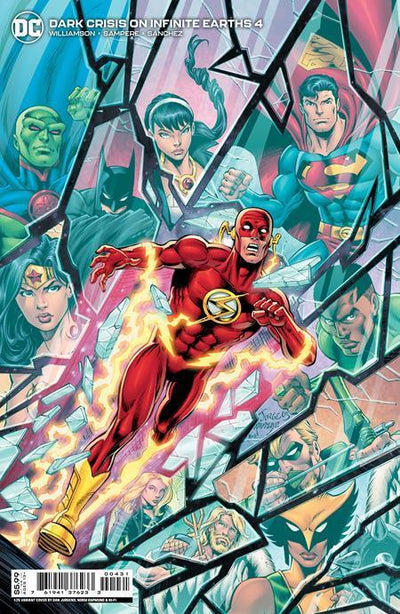 DARK CRISIS ON INFINITE EARTHS #4 CVR D INC 1:25 DAN JURGENS & NORM RAPMUND CARD STOCK VAR