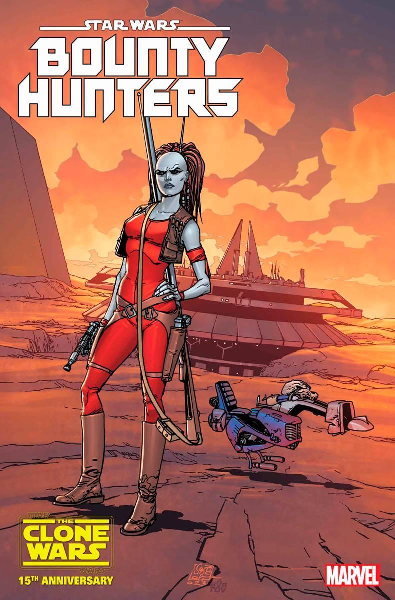 STAR WARS BOUNTY HUNTERS (2020) #37 AURRA SING 15TH ANNIV VAR