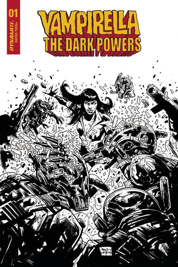 VAMPIRELLA DARK POWERS #1 7 COPY DAVIDSON B&W FOC INCV