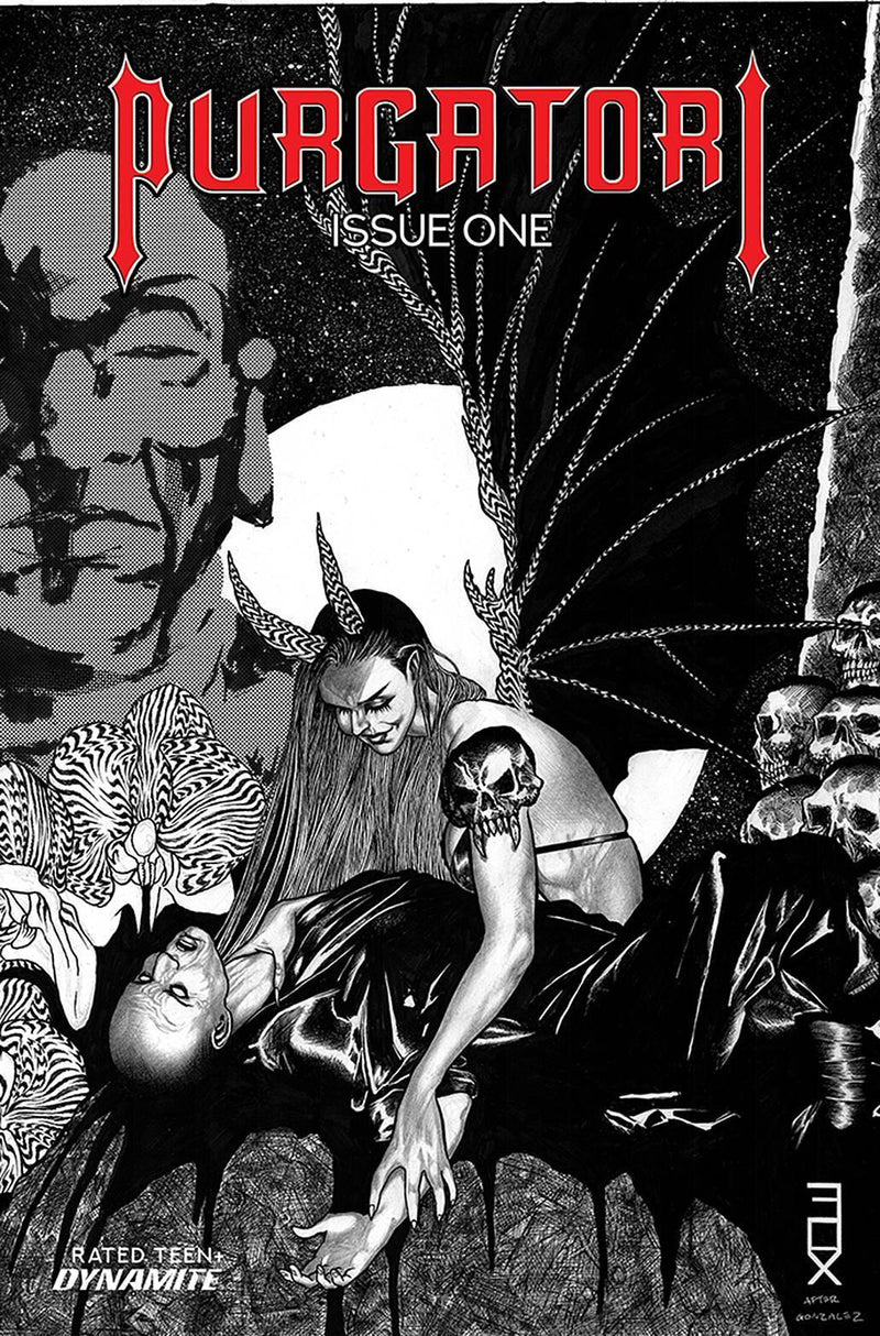 PURGATORI VOL 4 #1 CVR G 15 COPY INCV FOX B&W