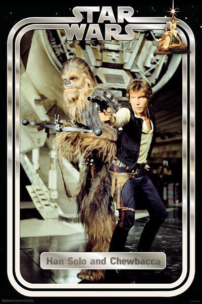 STAR WARS CLASSIC HAN AND CHEWIE POSTER - Kings Comics