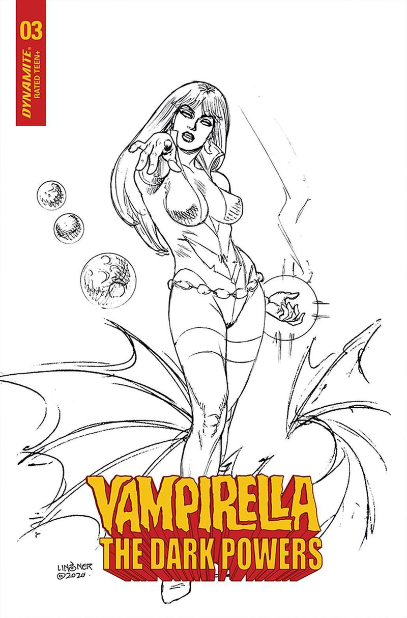VAMPIRELLA DARK POWERS #3 20 COPY LINSNER B&W INCV