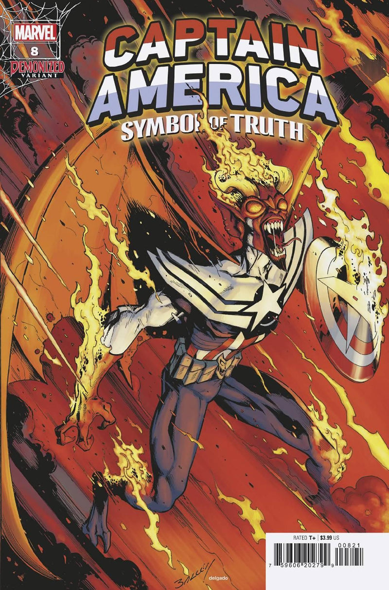 CAPTAIN AMERICA SYMBOL OF TRUTH (2022) #8 BAGLEY DEMONIZED VAR