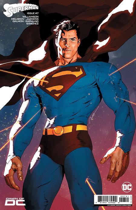 SUPERMAN VOL 7 (2023) #7 CVR H INC 1:25 GERALD PAREL CARD STOCK VAR (#850)