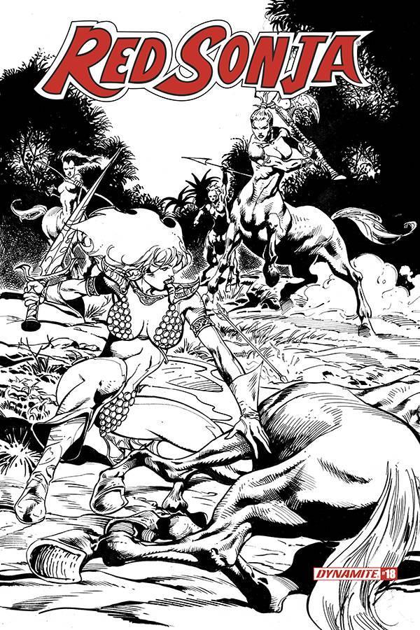 RED SONJA VOL 8 #18 11 COPY CASTRO B&W FOC INCV