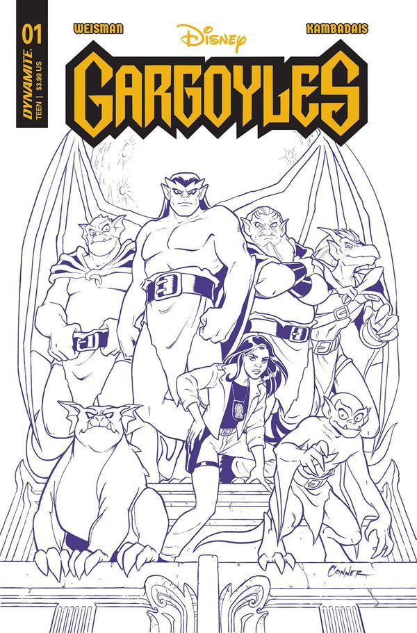GARGOYLES VOL 3 (2022) #1 CVR ZI 10 COPY FOC INCV CONNER PURPLE LINE ART