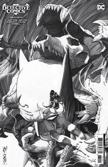 DETECTIVE COMICS VOL 2 (2016) #1074 CVR F INC 1:50 EVAN CAGLE B&W CARD STOCK VAR