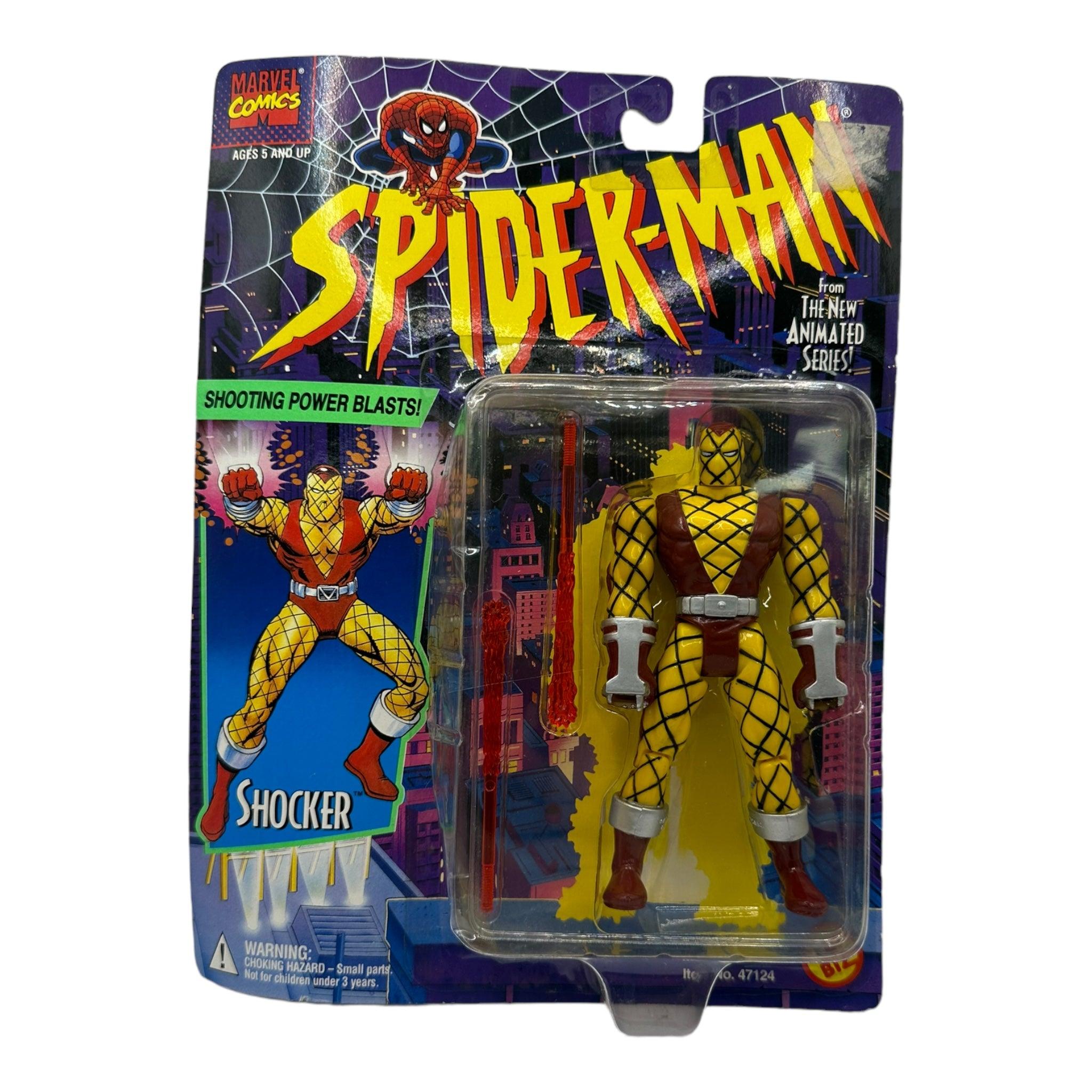 1994 TOYBIZ SPIDER-MAN ANIMATED SERIES 3 SHOCKER AF - Kings Comics