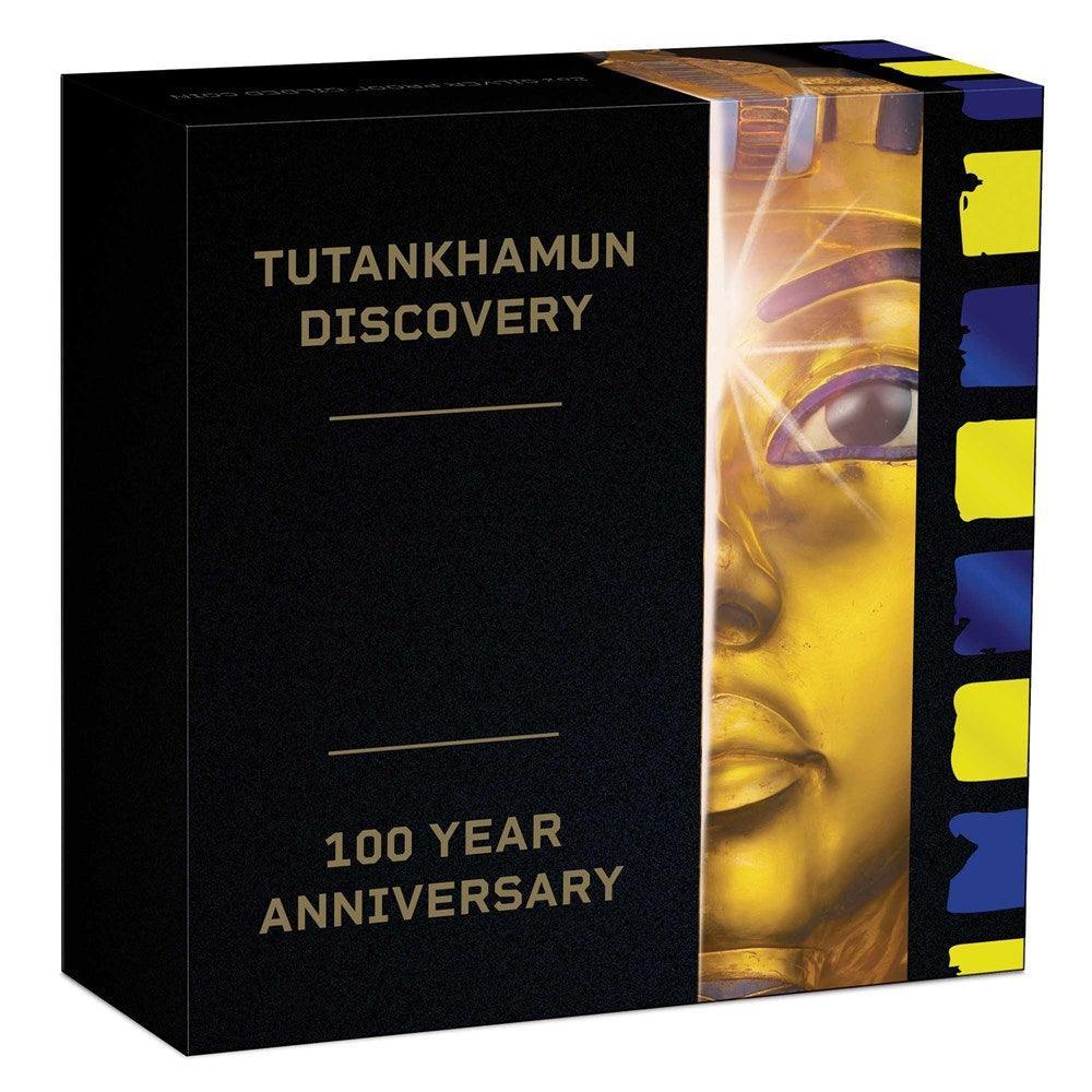 TUTANKHAMUN DISCOVERY 100 YEARS ANNIVERSARY 2022 2oz SILVER PROOF GILDED COLOURED COIN - Kings Comics