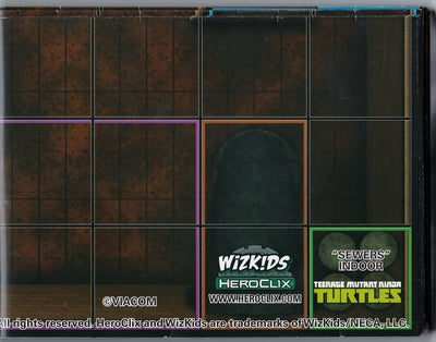 TMNT HEROCLIX OP KIT INDOOR SEWER/TECHNODROME DOUBLE SIDED MAP
