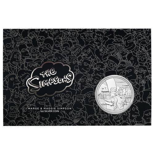 SIMPSONS - MARGE & MAGGIE 2021 1oz SILVER COIN IN CARD - Kings Comics