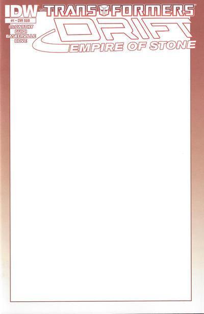 TRANSFORMERS DRIFT EMPIRE OF STONE #1 BLANK SUBSCRIPT
