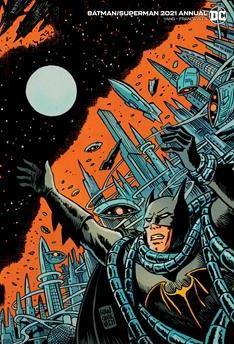 BATMAN SUPERMAN VOL 2 2021 ANNUAL #1 CVR B FRANCESCO FRANCAVILLA CONNECTED FLIP CARD STOCK VAR