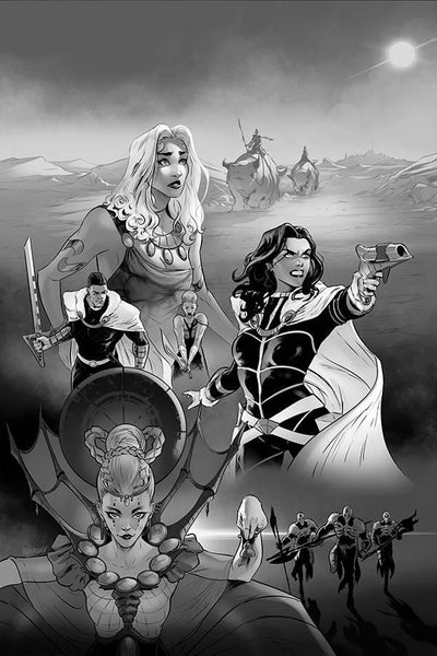 DEJAH THORIS VOL 3 #6 15 COPY GEORGIEV B&W VIRGIN FOC INCV