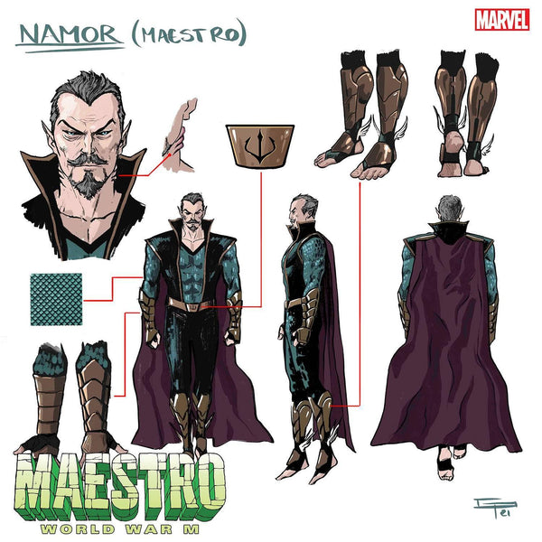 MAESTRO WORLD WAR M #4 10 COPY INCV PERALTA DESIGN VAR