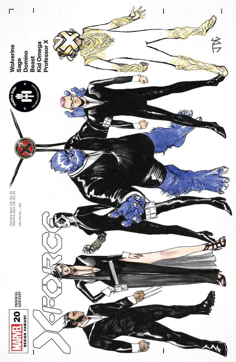 X-FORCE VOL 6 (2019) #20 CASSARA CHARACTER DESIGN VAR GALA