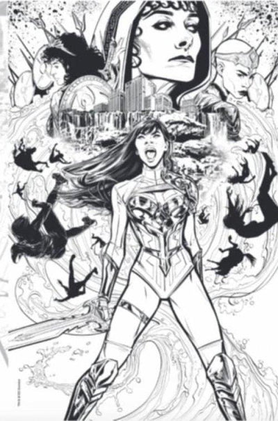 WONDER GIRL VOL 2 #1 INC 1:50 JOELLE JONES B&W CARD