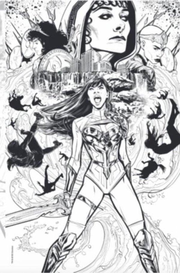 WONDER GIRL VOL 2 #1 INC 1:50 JOELLE JONES B&W CARD