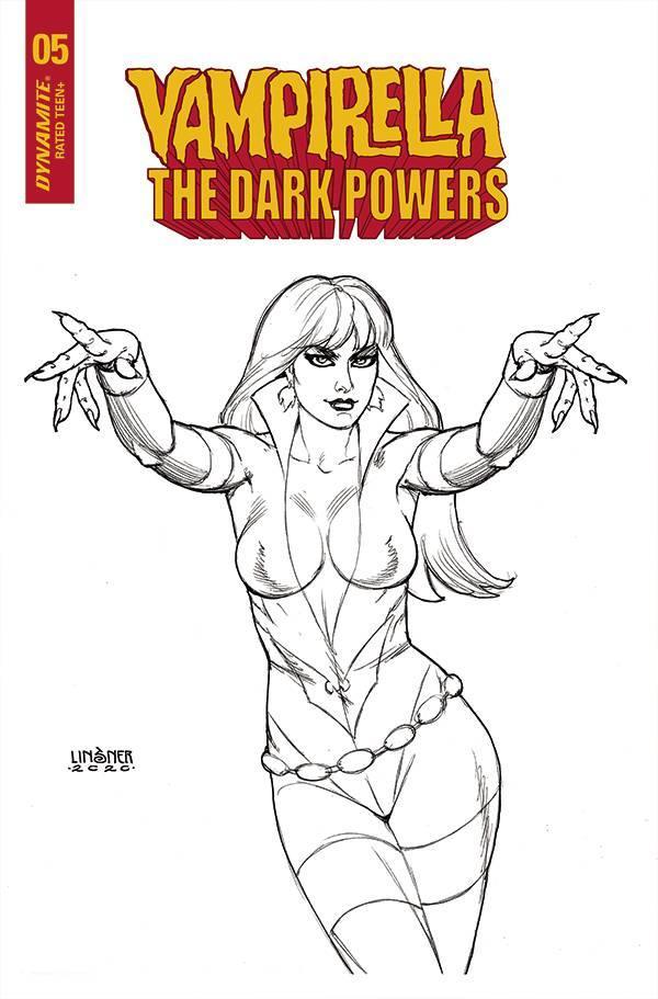 VAMPIRELLA DARK POWERS #5 20 COPY LINSNER B&W INCV - Kings Comics