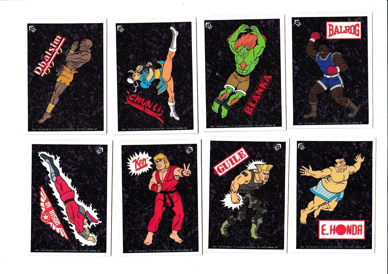 1993 TOPPS STREET FIGHTER II STICKER CARD SET - Kings Comics