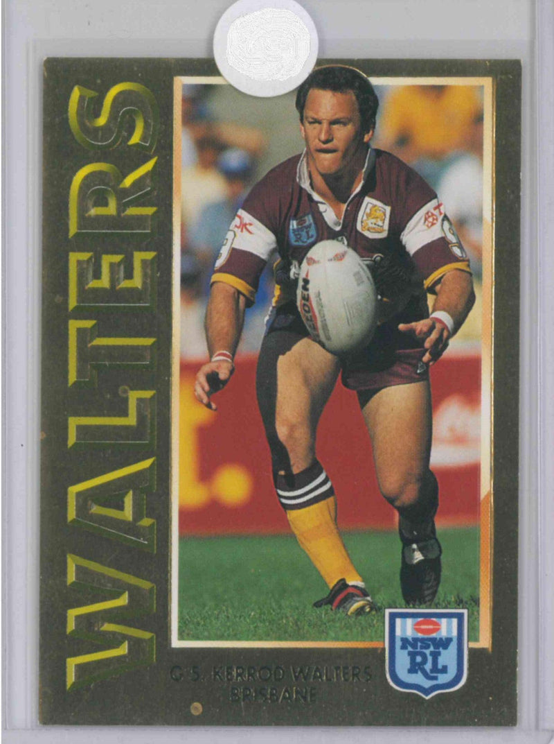 1994 DYNAMIC RUGBY LEAGUE SERIES 1 GOLD CARD KERROD WALTERS