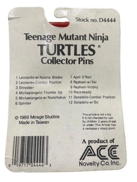 VINTAGE 1989 TMNT COLLECTOR PIN #5 MICHELANGELO WITH NUNCHUKUS - Kings Comics